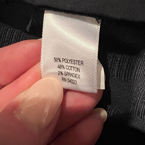 Banana Republic navy blue Hampton Pants size 10, EUC, elegant, dressy, checkered - Picture 9 of 10